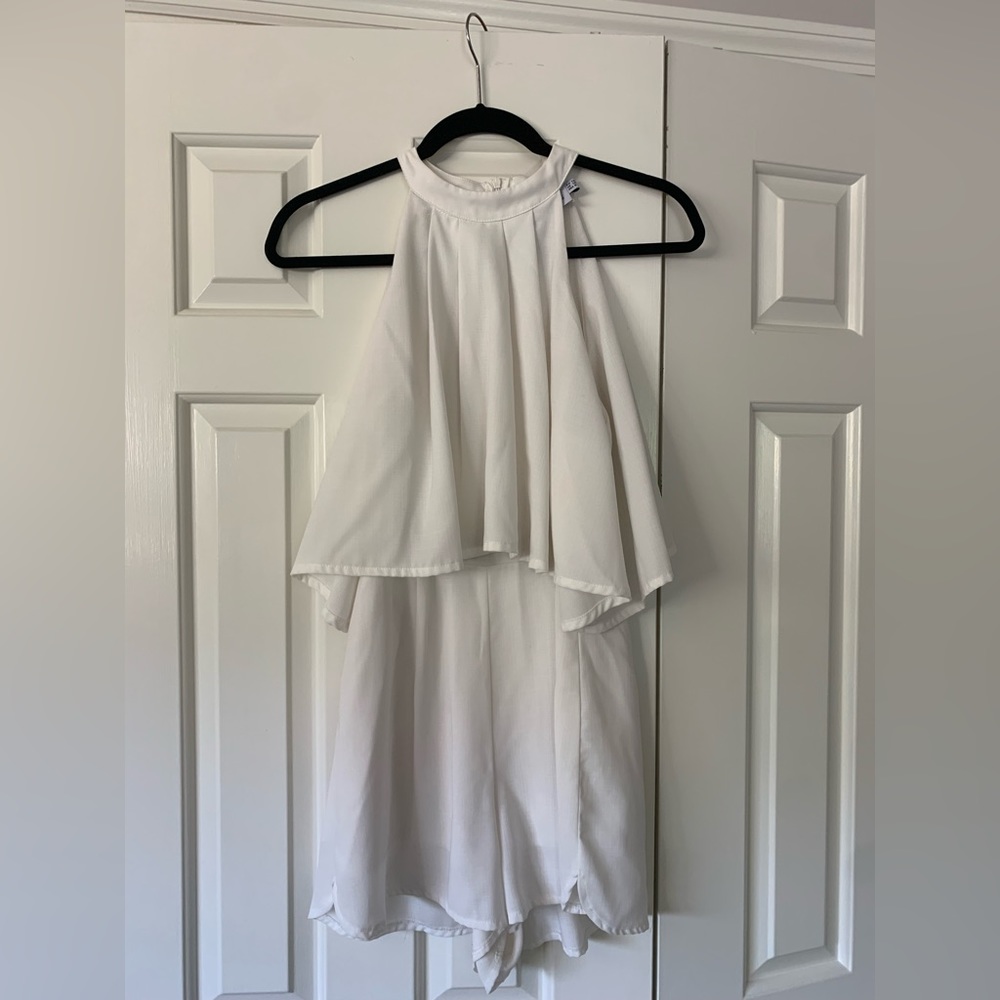 Xenia Wish You Would Romper in White
